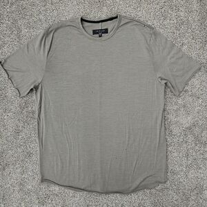 Rag & Bone Distressed Heath Salute Soft Merino Wool Green Gray T Shirt Size XL